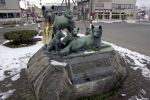 1157/秋田犬の像